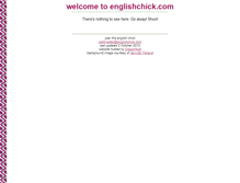 Tablet Screenshot of englishchick.com